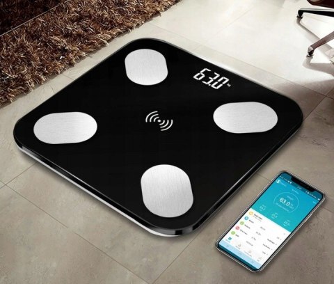 Waga Łazienkowa Analityczna Smart 180Kg Z Bluetooth I 25 Funkcjami