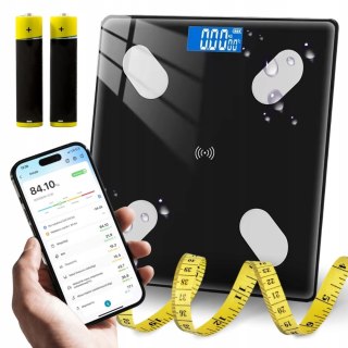 Waga Łazienkowa Analityczna Vess Smart+ Z Bluetooth, 180Kg, 25 Funkcji