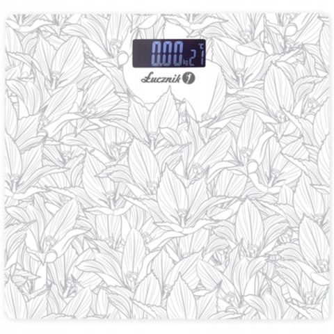 Waga Łazienkowa Elektroniczna Bs-973, Szklana 150Kg, Lcd 0,1 Kg, 2Xaaa