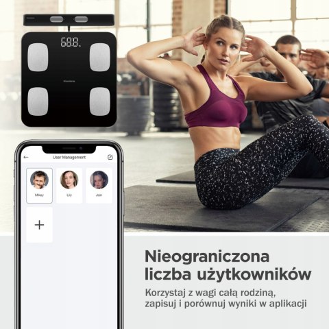 Waga Łazienkowa Klausberg Kb7852 - Analiza Ciała, Bmi, Tłuszcz, Bluetooth