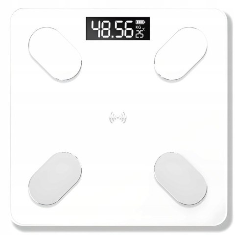 Waga Łazienkowa Smart+ 180Kg Analityczna, Bluetooth, Precyzyjny Pomiar