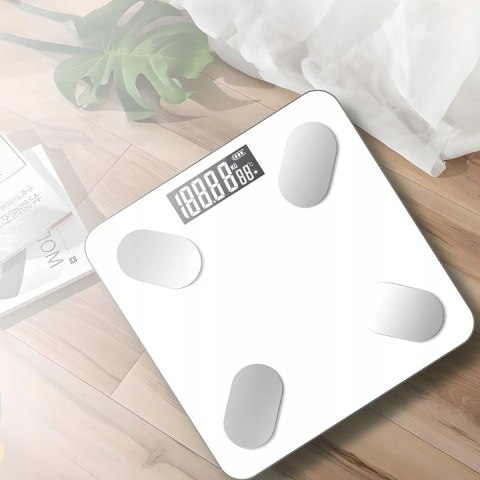 Waga Łazienkowa Smart+ 180Kg Analityczna, Bluetooth, Precyzyjny Pomiar