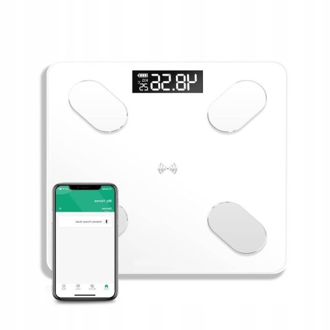 Waga Łazienkowa Smart+ 180Kg Analityczna, Bluetooth, Precyzyjny Pomiar