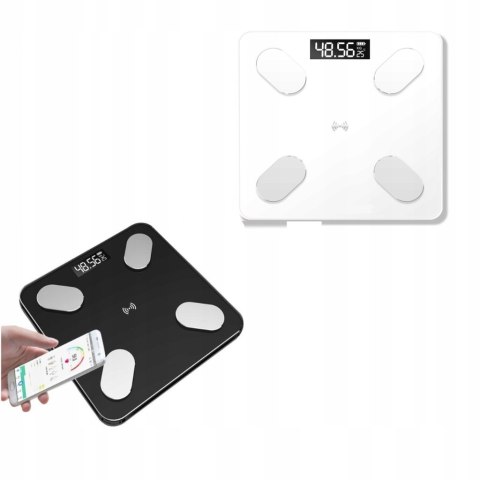 Waga Łazienkowa Smart+ 180Kg Analityczna, Bluetooth, Precyzyjny Pomiar