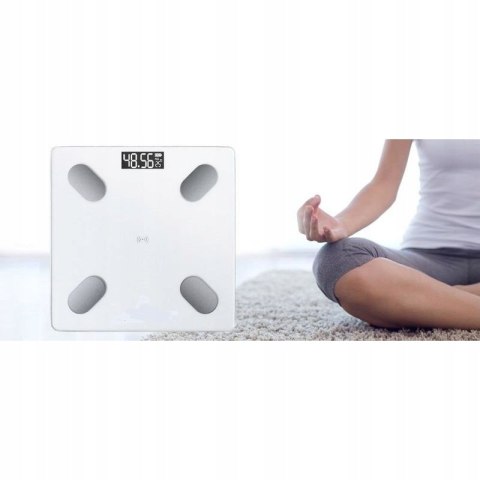 Waga Łazienkowa Smart+ 180Kg Analityczna, Bluetooth, Precyzyjny Pomiar