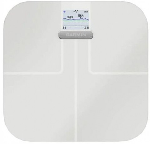 Waga Osobowa Garmin Index S2 Max 180Kg Bluetooth Wi-Fi Analiza Ciała Biała