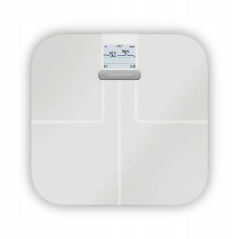 Waga Osobowa Garmin Index S2 Max 180Kg Bluetooth Wi-Fi Analiza Ciała Biała