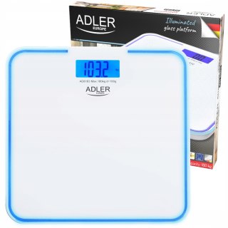 Adler Ad 8183 Waga Łazienkowa 180Kg Lcd 100G Z Niebieskim Podświetleniem
