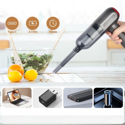 Odkurzacz 4W1 Bezprzewodowy - Suszarka Do Włosów, Pompka I Dmuchawka Usb 3H