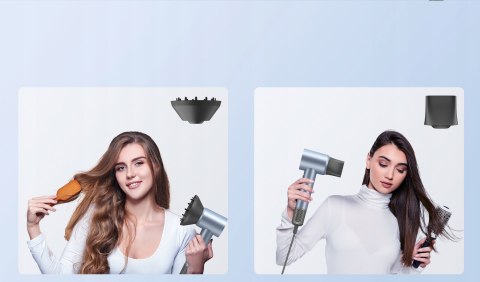 Suszarka Do Włosów 1600W H300, Jonizująca, Bezszczotkowy Silnik, Dyfuzor