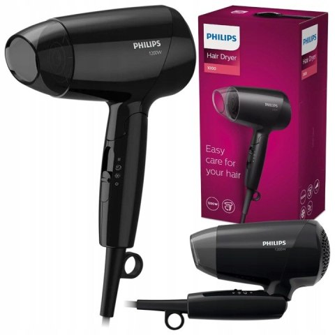 Suszarka Do Włosów Philips Essential Care 1200W 3 Prędkości Składany Uchwyt