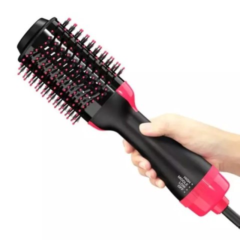 Szczotka Suszarka 4W1 1000W - Suszy, Czesze, Prostuje, Kręci, Lokuje Włosy
