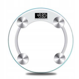 Waga Łazienkowa Electroniczna Szklana Lcd 150Kg Auto Zero 0,1Kg Precyzyjna