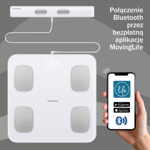 Waga Łazienkowa Inteligentna Analityczna Kb7853 Klausberg Z Bluetooth/Bmi