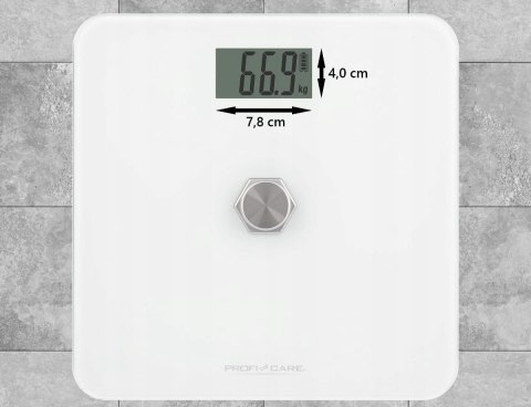 Waga Łazienkowa Kinetyczna 180Kg Lcd Bez Baterii, Szklana, Antypoślizgowa