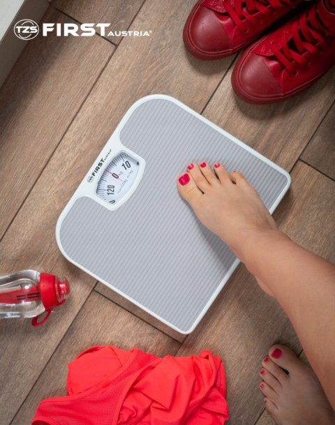Waga Łazienkowa Mechaniczna First Austria 130 Kg Srebrna, Kompaktowa