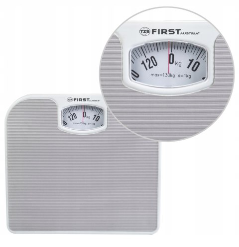 Waga Łazienkowa Mechaniczna First Austria 130 Kg Srebrna, Kompaktowa