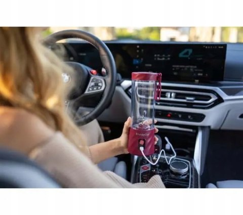 Blender Kielichowy Bezprzewodowy 0.55L Czerwony Do Kruszenia Lodu Smoothie