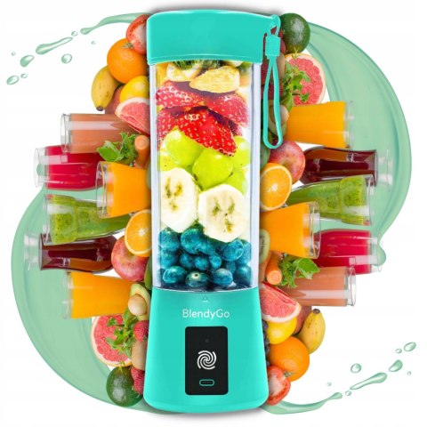 Blender Personalny Blendygo 3 Miętowy - Smoothie, Pulsemotion, Z Usb-C