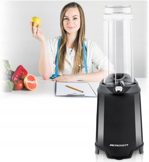 Blender Smoothie Berdsen 700W Z 2 Butelkami 0,57L - Mocny, Mobilny, Idealny