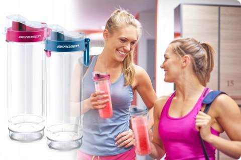 Blender Smoothie Berdsen 700W Z 2 Butelkami 0,57L - Mocny, Mobilny, Idealny