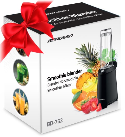 Blender Smoothie Berdsen 700W Z 2 Butelkami 0,57L - Mocny, Mobilny, Idealny