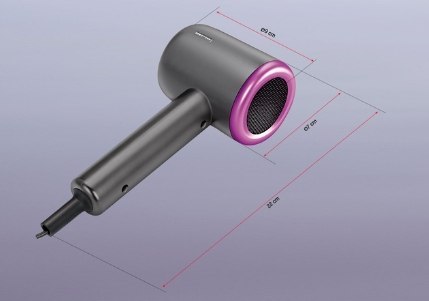 Kompaktowa Suszarka 1000W Msw-20 2-Stopniowa Regulacja Nadmuchu, Cicha