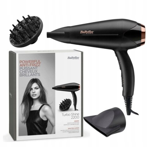 Mocna Suszarka Babyliss D570de 2200W Jonizacja Koncentrator Dyfuzor Hit