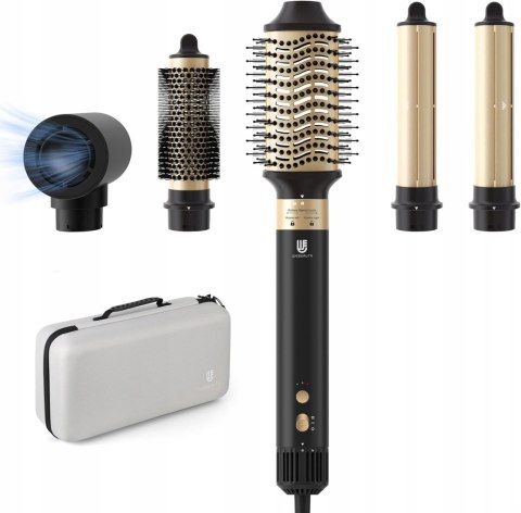 Suszarka 5W1 Air Styler 110000 Obr./Min 1400W Coanda Jonizacja Czarno-Złota