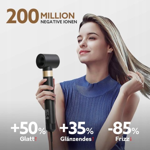 Suszarka 5W1 Air Styler 110000 Obr./Min 1400W Coanda Jonizacja Czarno-Złota