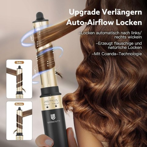 Suszarka 5W1 Air Styler 110000 Obr./Min 1400W Coanda Jonizacja Czarno-Złota