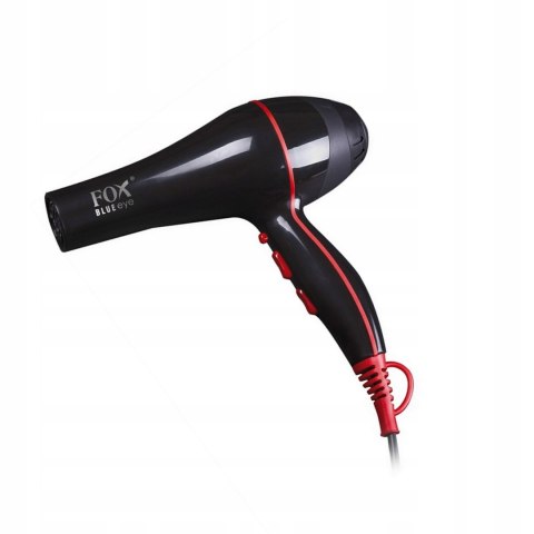 Suszarka Do Włosów Fox Blue Eye 2100W - Jonizacja, 2 Nasadki, 3 Temperatury