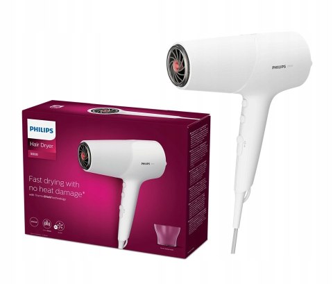Suszarka Do Włosów Philips 5000 2100W Thermoshield 6 Ustawień, Jonizacja