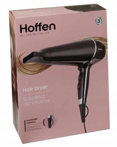 Suszarka Włosów Hoffen Hd-5131 1800-2100W Zimny Nawiew 2 Prędkości 3 Temp