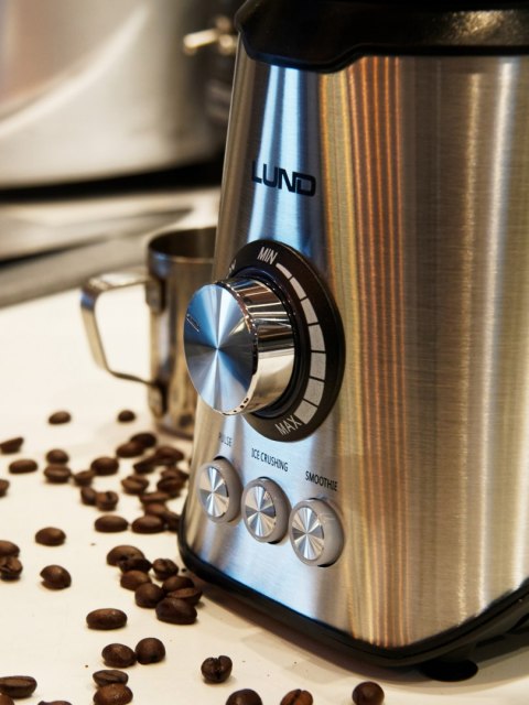 Blender 3W1 Szklany 1,5L 1420W Z Młynkem Do Kawy, Orzechów I Bidonem