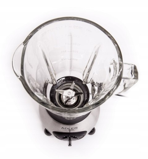 Blender Ad 4070 600W/800W, Szklany Kielich, 5 Prędkości, Kruszenie Lodu