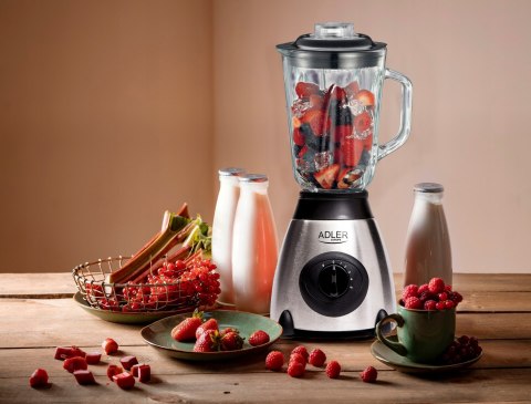 Blender Ad 4070 600W/800W, Szklany Kielich, 5 Prędkości, Kruszenie Lodu