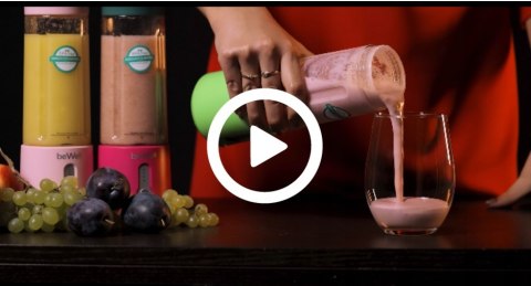 Blender Bezprzewodowy Bewell Plus 500Ml Do Smoothie I Koktajli