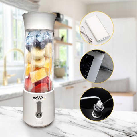 Blender Bezprzewodowy Bewell Plus 500Ml Do Smoothie I Koktajli
