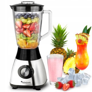 Blender Kielichowy 1200W Szklany 1,5L Do Koktajli Z Kruszeniem Lodu Turbo