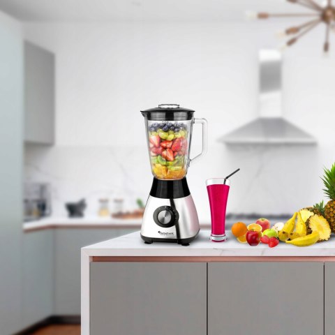 Blender Kielichowy 1200W Szklany 1,5L Do Koktajli Z Kruszeniem Lodu Turbo