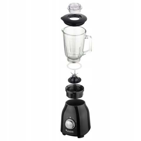 Blender Kielichowy 1400W Szklany 1,5L Kruszy Lód 4 Prędkości Turbo Styl