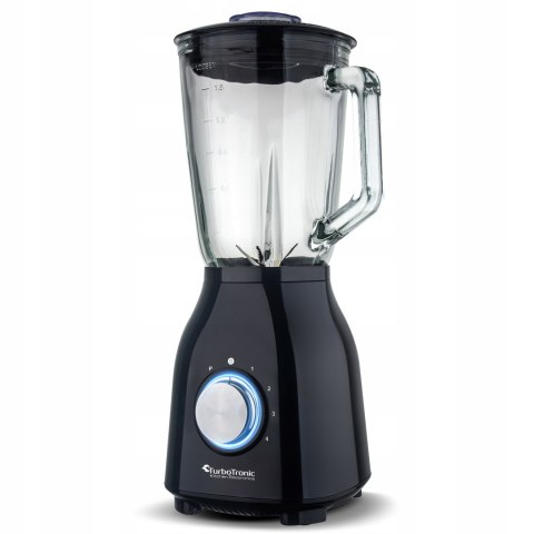 Blender Kielichowy 1400W Szklany 1,5L Kruszy Lód 4 Prędkości Turbo Styl