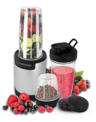 Blender Kielichowy 9W1 900W - 3 Kubeczki, 3 Wieczka, Noży Stal Nierdzewna