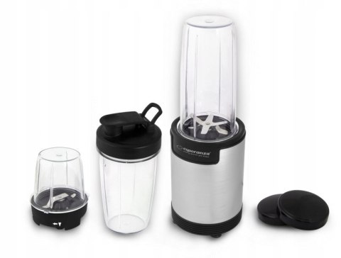 Blender Kielichowy 9W1 900W - 3 Kubeczki, 3 Wieczka, Noży Stal Nierdzewna