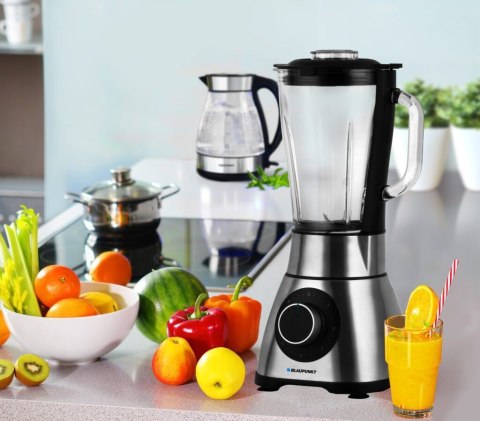 Blender Kielichowy Blaupunkt 1500W Srebrny - Funkcja Kruszenia Lodu, 1,75L