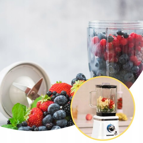Blender Kielichowy Heckermann 1600W 1.6L Do Koktajli I Lodu Do Kuchni I Gotowania