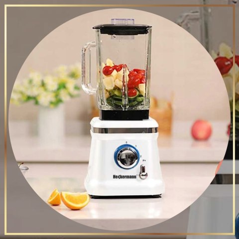 Blender Kielichowy Heckermann 1600W 1.6L Do Koktajli I Lodu Do Kuchni I Gotowania