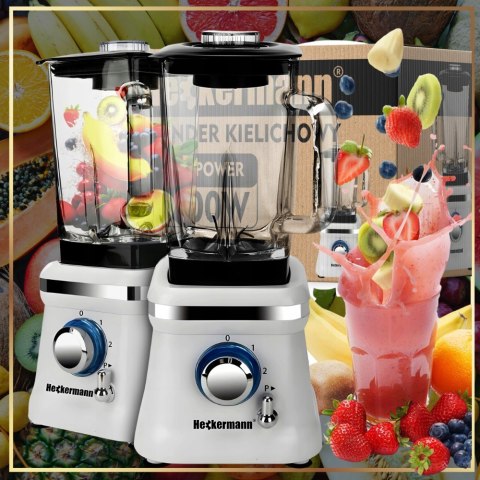 Blender Kielichowy Heckermann 1600W 1.6L Do Koktajli I Lodu Do Kuchni I Gotowania