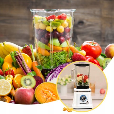 Blender Kielichowy Heckermann 1600W 1.6L Do Koktajli I Lodu Do Kuchni I Gotowania